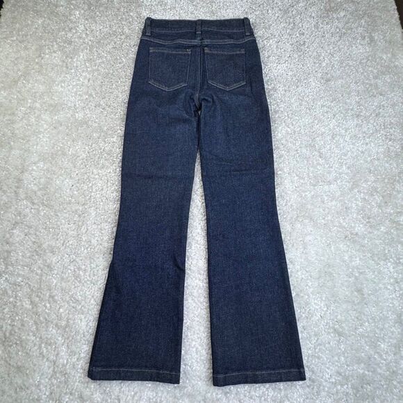 Spanx Kick Flare Crop Jeans Raw Indigo - Picture 3 of 11